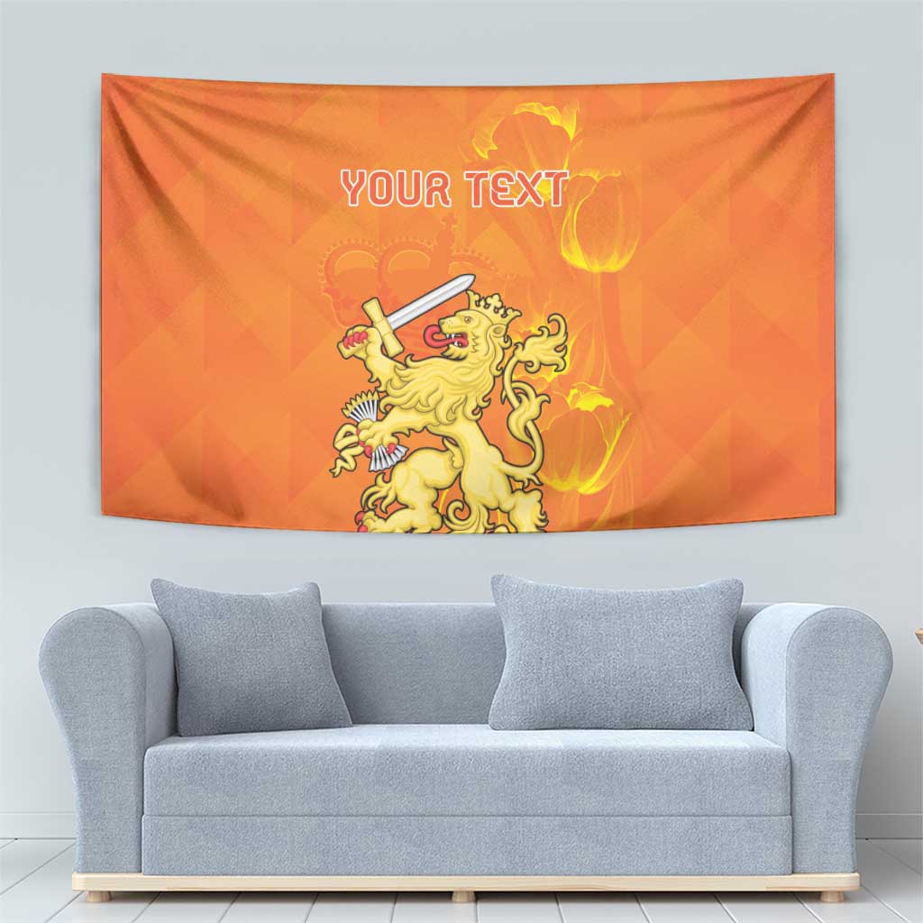 Personalized Netherlands Queen's Day Tapestry Koninginnedag Royal Crown