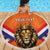 Personalized Netherlands King's Day Beach Blanket Koningsdag Lion King With Crown