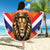 Personalized Netherlands King's Day Beach Blanket Koningsdag Lion King With Crown