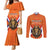 Personalized Netherlands King's Day Couples Matching Mermaid Dress and Long Sleeve Button Shirt Koningsdag Lion King With Crown