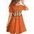 Personalized Netherlands King's Day Kid Short Sleeve Dress Koningsdag Lion King With Crown