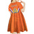 Personalized Netherlands King's Day Kid Short Sleeve Dress Koningsdag Lion King With Crown