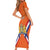 Personalized Netherlands King's Day Short Sleeve Bodycon Dress Koningsdag Lion King With Crown