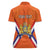 Personalized Netherlands King's Day Women Polo Shirt Koningsdag Lion King With Crown