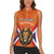 Personalized Netherlands King's Day Women Sleeveless Polo Shirt Koningsdag Lion King With Crown