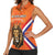 Personalized Netherlands King's Day Women Sleeveless Polo Shirt Koningsdag Lion King With Crown