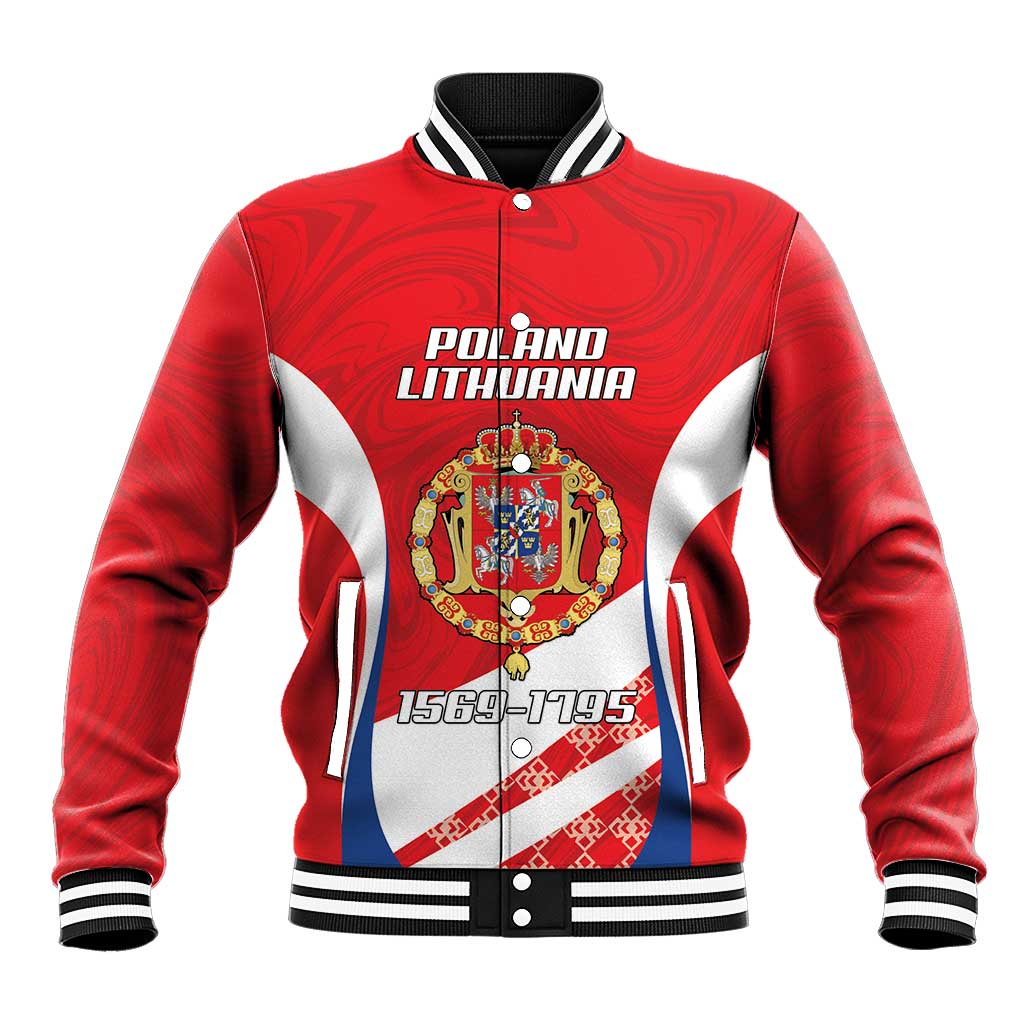 Poland-Lithuania Personalized Baseball Jacket Heraldic Eagle and Vytis Historical