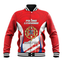 Poland-Lithuania Personalized Baseball Jacket Heraldic Eagle and Vytis Historical