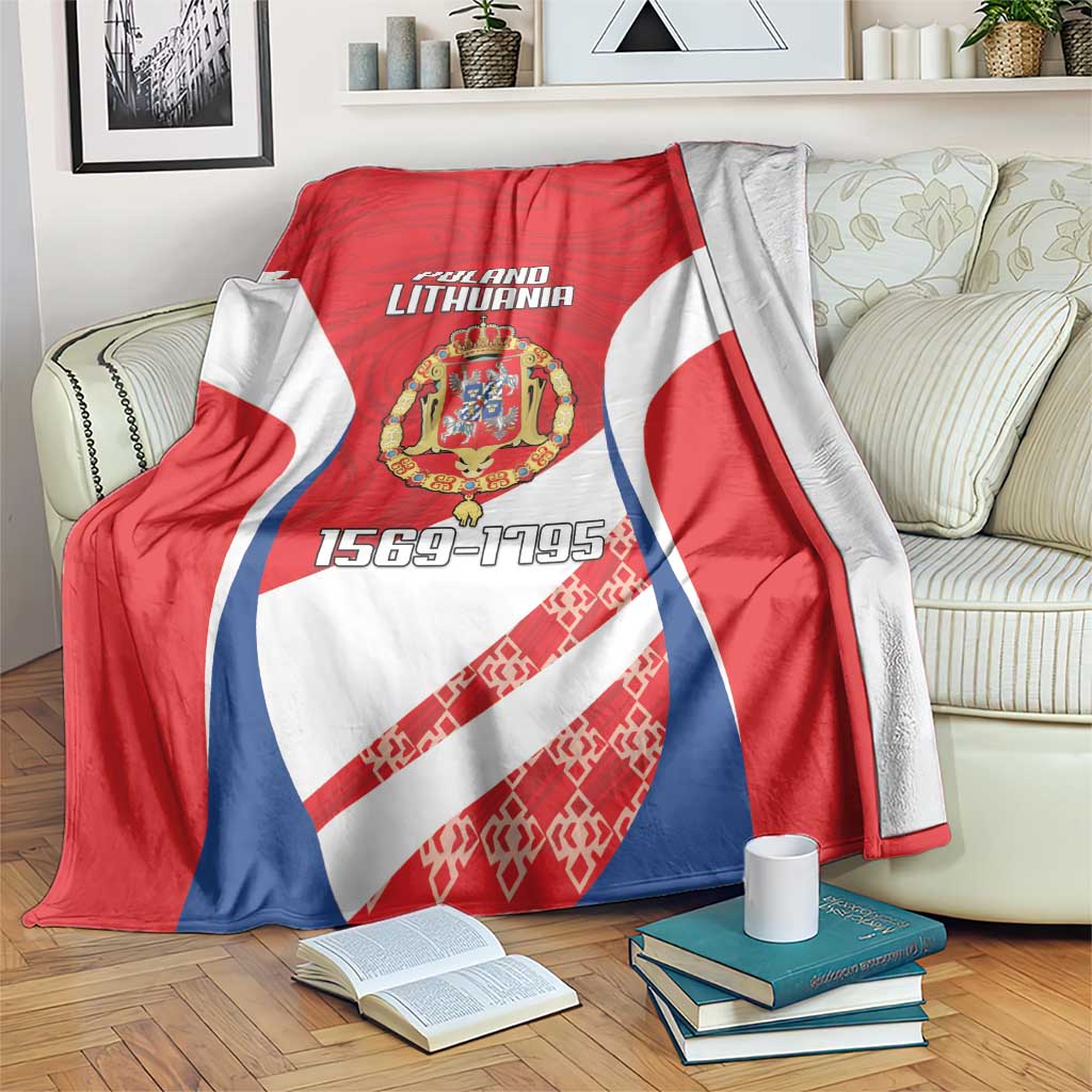 Poland-Lithuania Blanket Heraldic Eagle and Vytis Historical