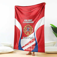 Poland-Lithuania Blanket Heraldic Eagle and Vytis Historical