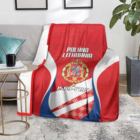 Poland-Lithuania Blanket Heraldic Eagle and Vytis Historical