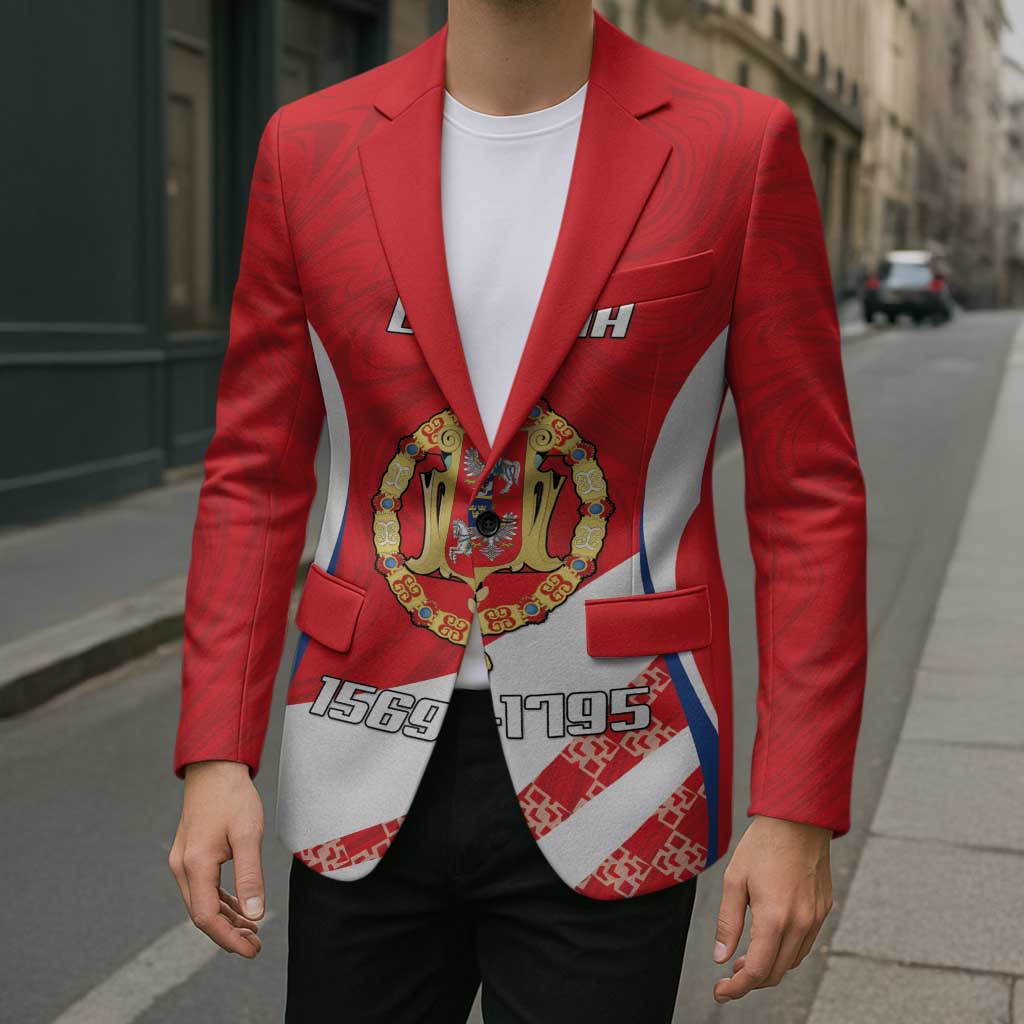 Poland-Lithuania Personalized Blazer Heraldic Eagle and Vytis Historical
