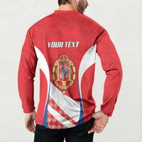 Poland-Lithuania Personalized Button Sweatshirt Heraldic Eagle and Vytis Historical