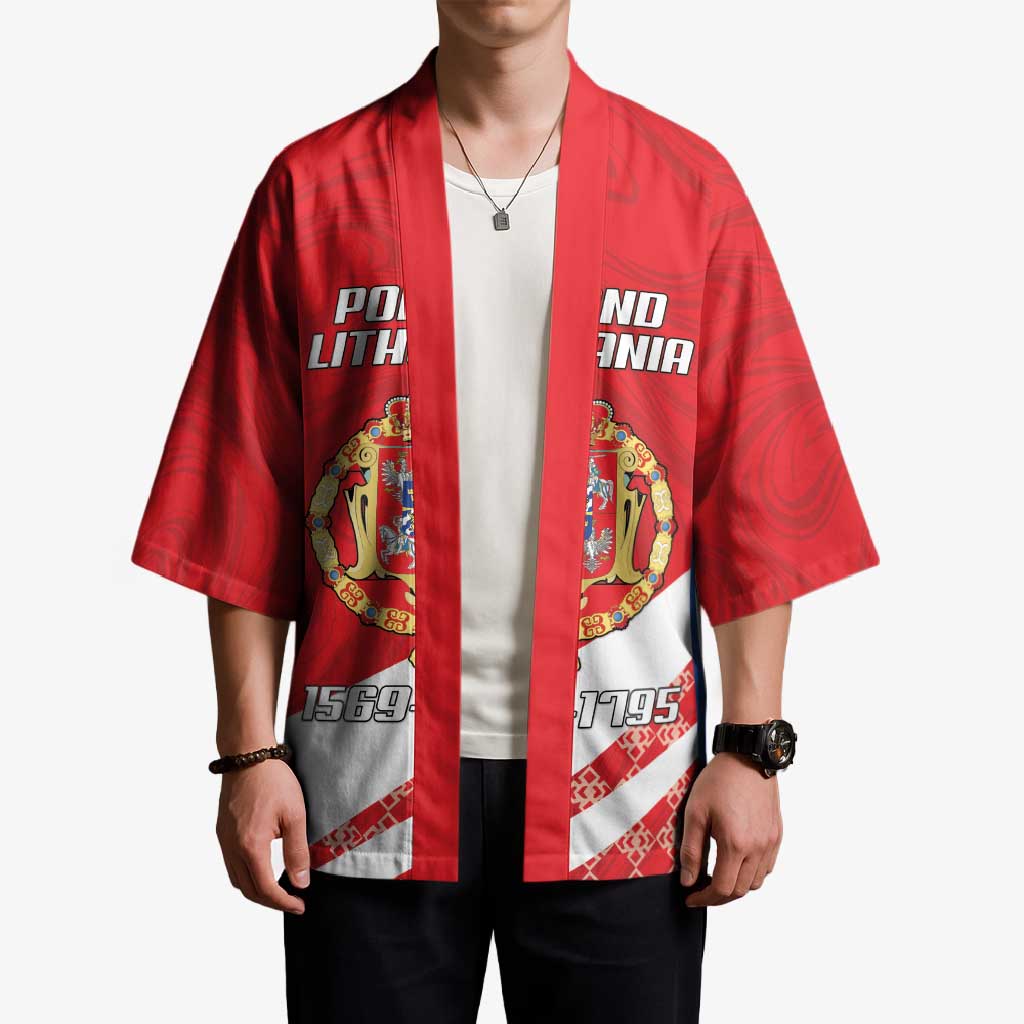 Poland-Lithuania Personalized Kimono Heraldic Eagle and Vytis Historical