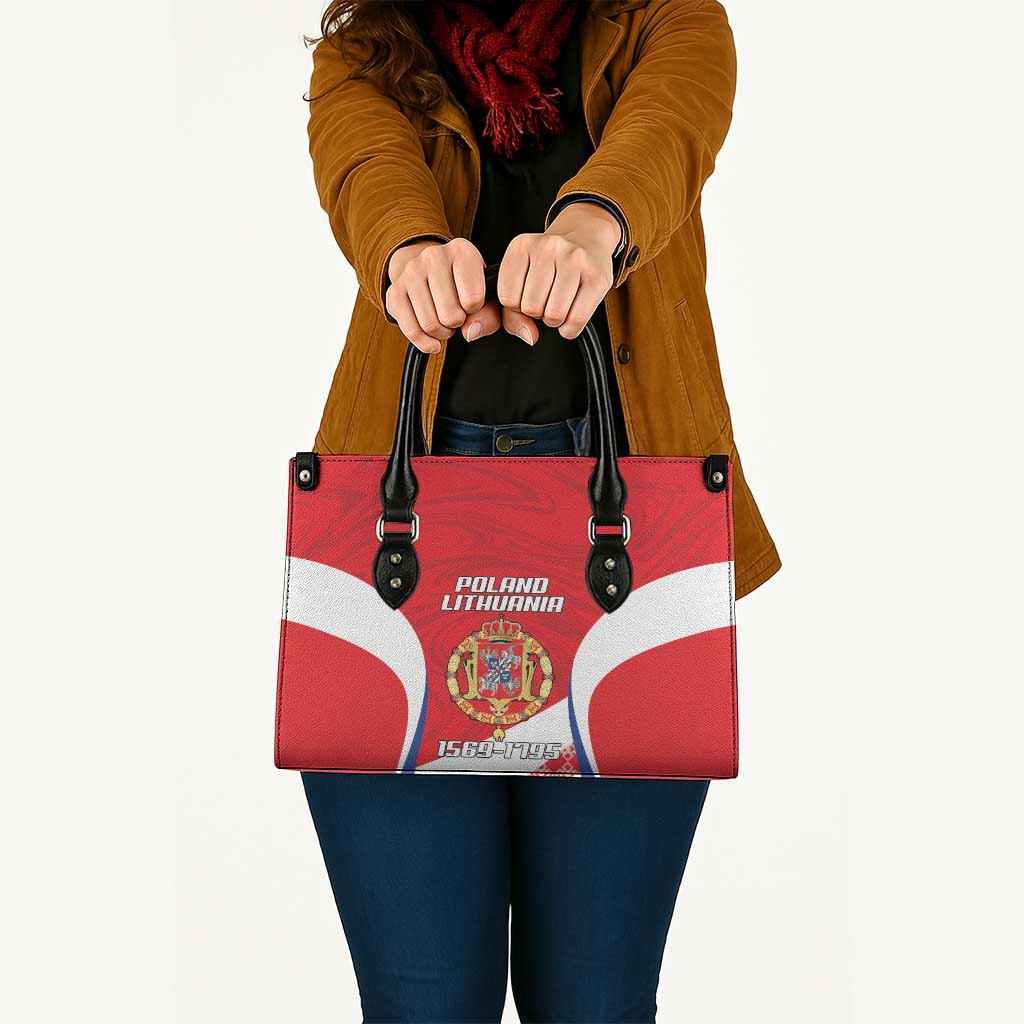 Poland-Lithuania Leather Bag Heraldic Eagle and Vytis Historical