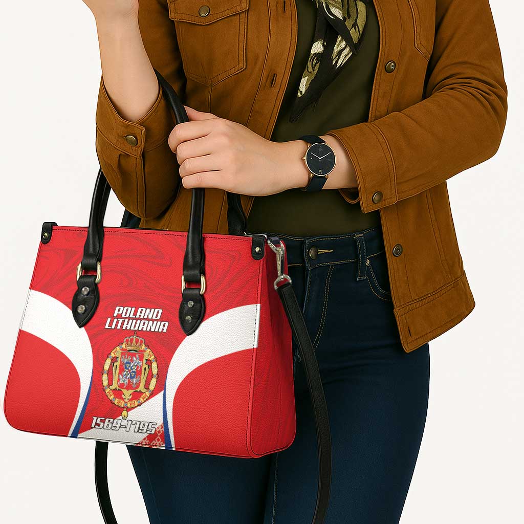 Poland-Lithuania Leather Bag Heraldic Eagle and Vytis Historical