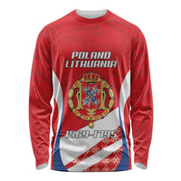 Poland-Lithuania Personalized Long Sleeve Shirt Heraldic Eagle and Vytis Historical