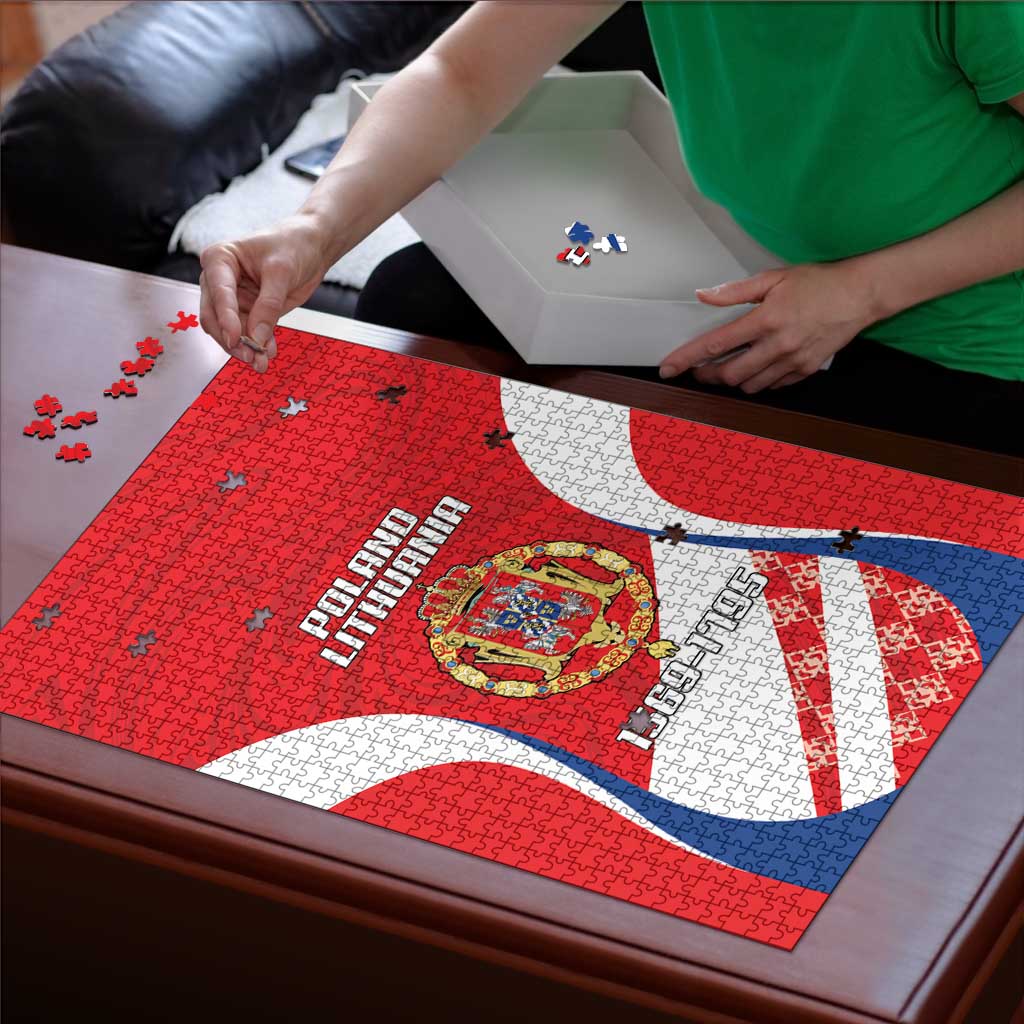 Poland-Lithuania Puzzle Heraldic Eagle and Vytis Historical
