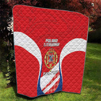 Poland-Lithuania Quilt Heraldic Eagle and Vytis Historical