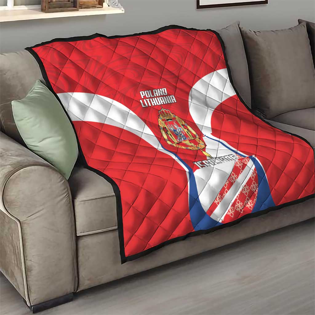 Poland-Lithuania Quilt Heraldic Eagle and Vytis Historical