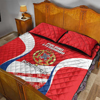 Poland-Lithuania Quilt Bed Set Heraldic Eagle and Vytis Historical
