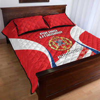 Poland-Lithuania Quilt Bed Set Heraldic Eagle and Vytis Historical