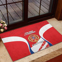 Poland-Lithuania Rubber Doormat Heraldic Eagle and Vytis Historical