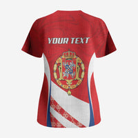Poland-Lithuania Personalized Scrub Top Heraldic Eagle and Vytis Historical