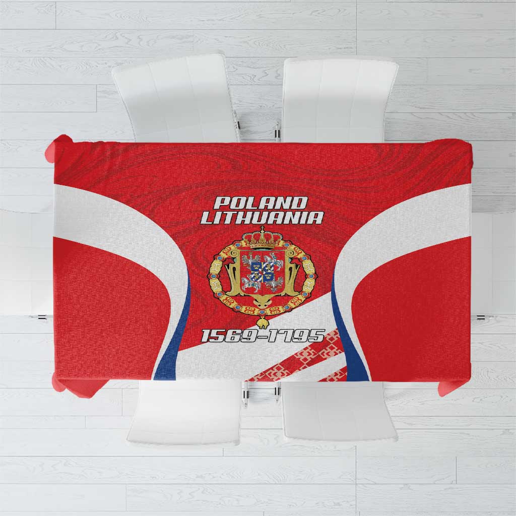 Poland-Lithuania Tablecloth Heraldic Eagle and Vytis Historical
