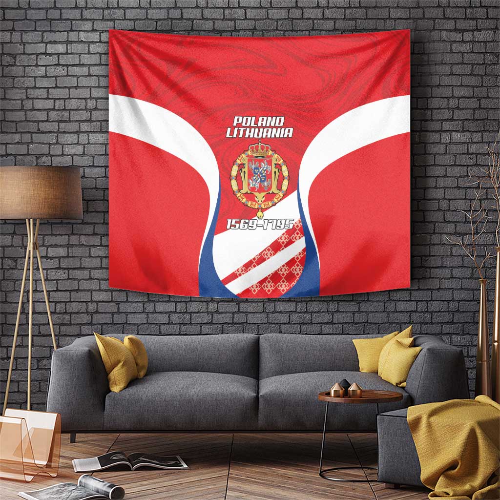 Poland-Lithuania Tapestry Heraldic Eagle and Vytis Historical