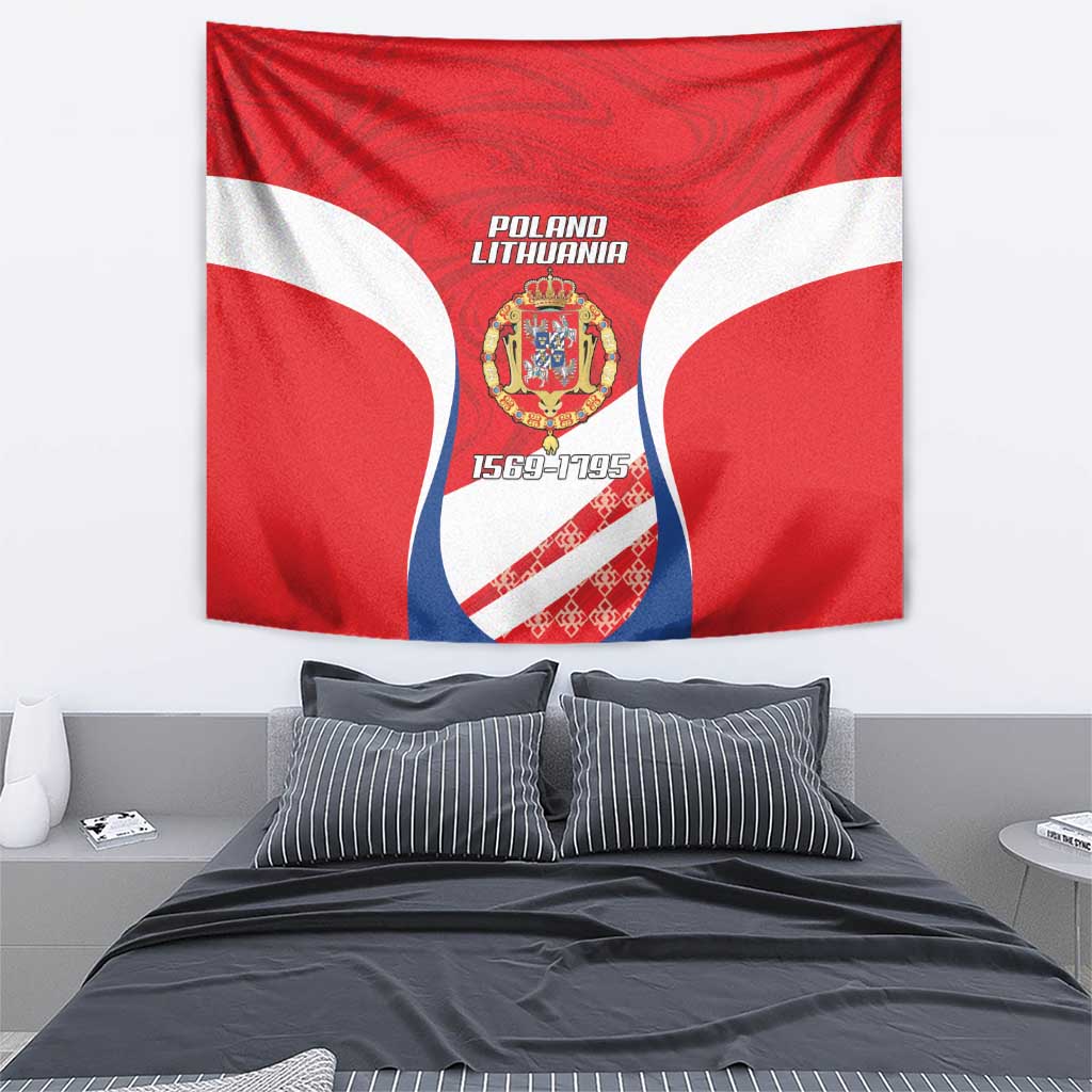 Poland-Lithuania Tapestry Heraldic Eagle and Vytis Historical