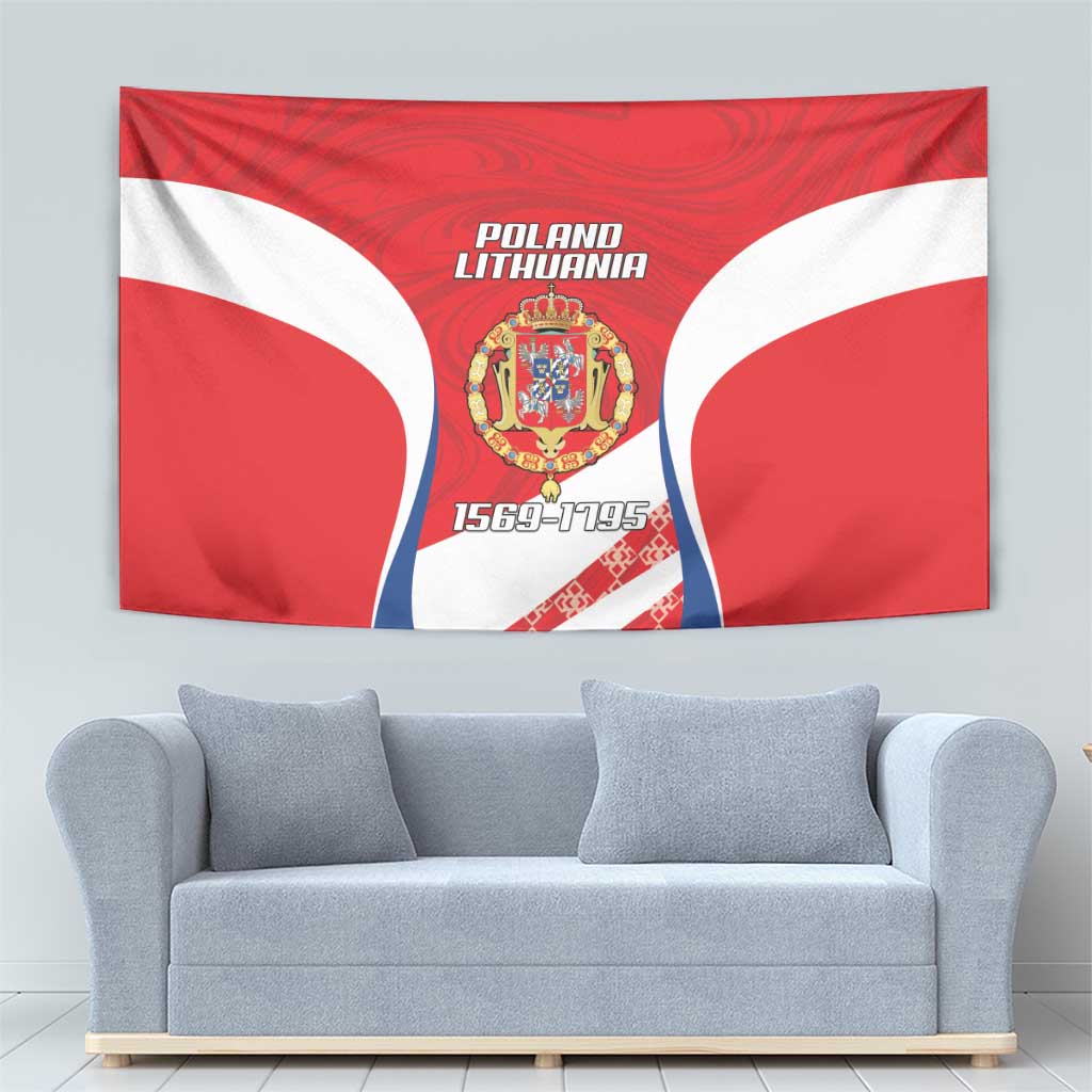 Poland-Lithuania Tapestry Heraldic Eagle and Vytis Historical