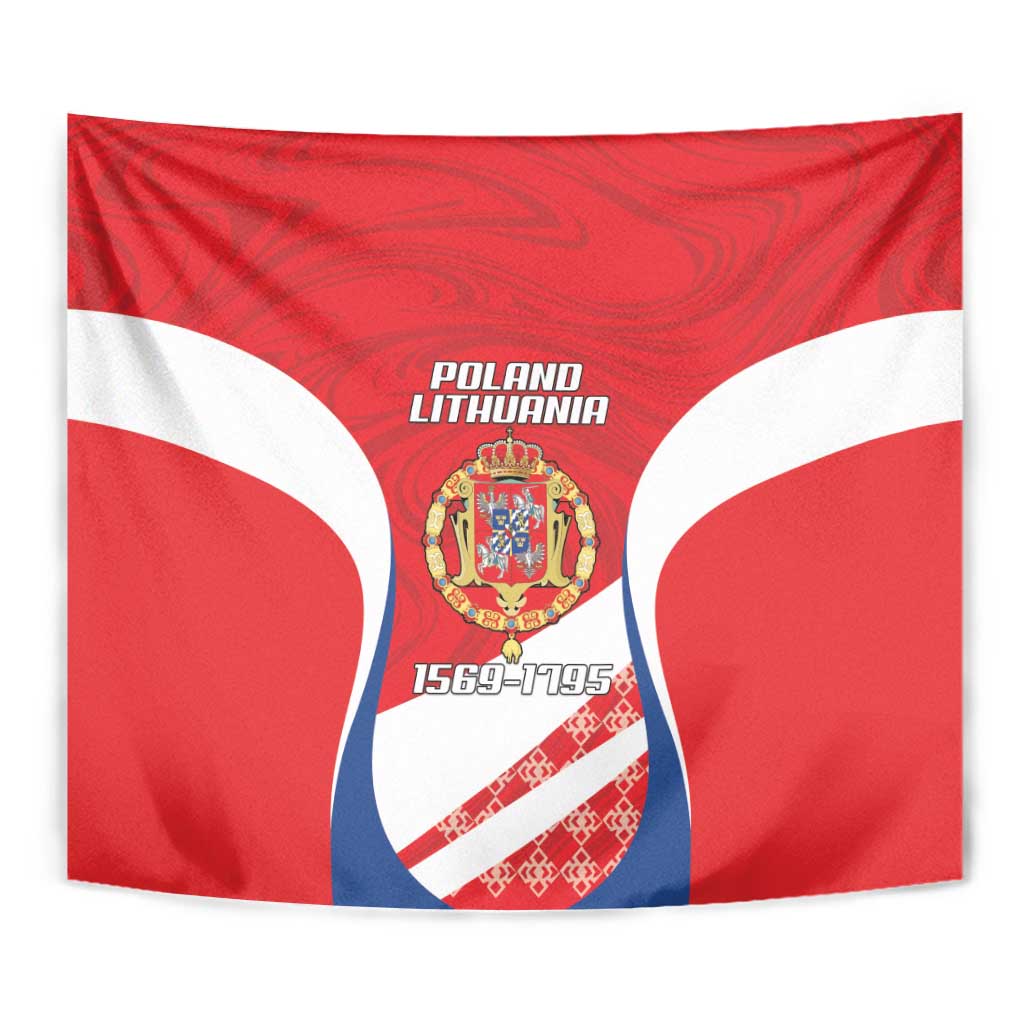 Poland-Lithuania Tapestry Heraldic Eagle and Vytis Historical