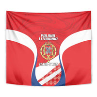 Poland-Lithuania Tapestry Heraldic Eagle and Vytis Historical