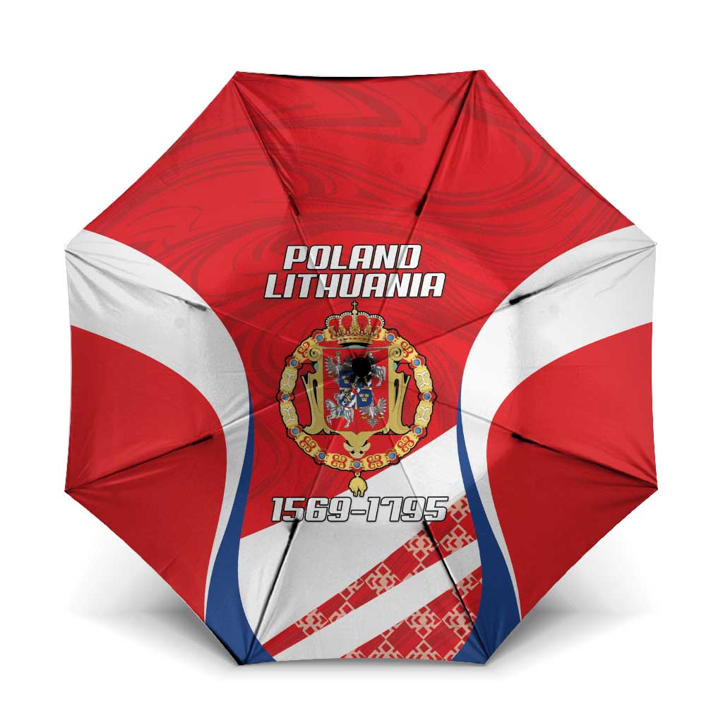 Poland-Lithuania Umbrella Heraldic Eagle and Vytis Historical
