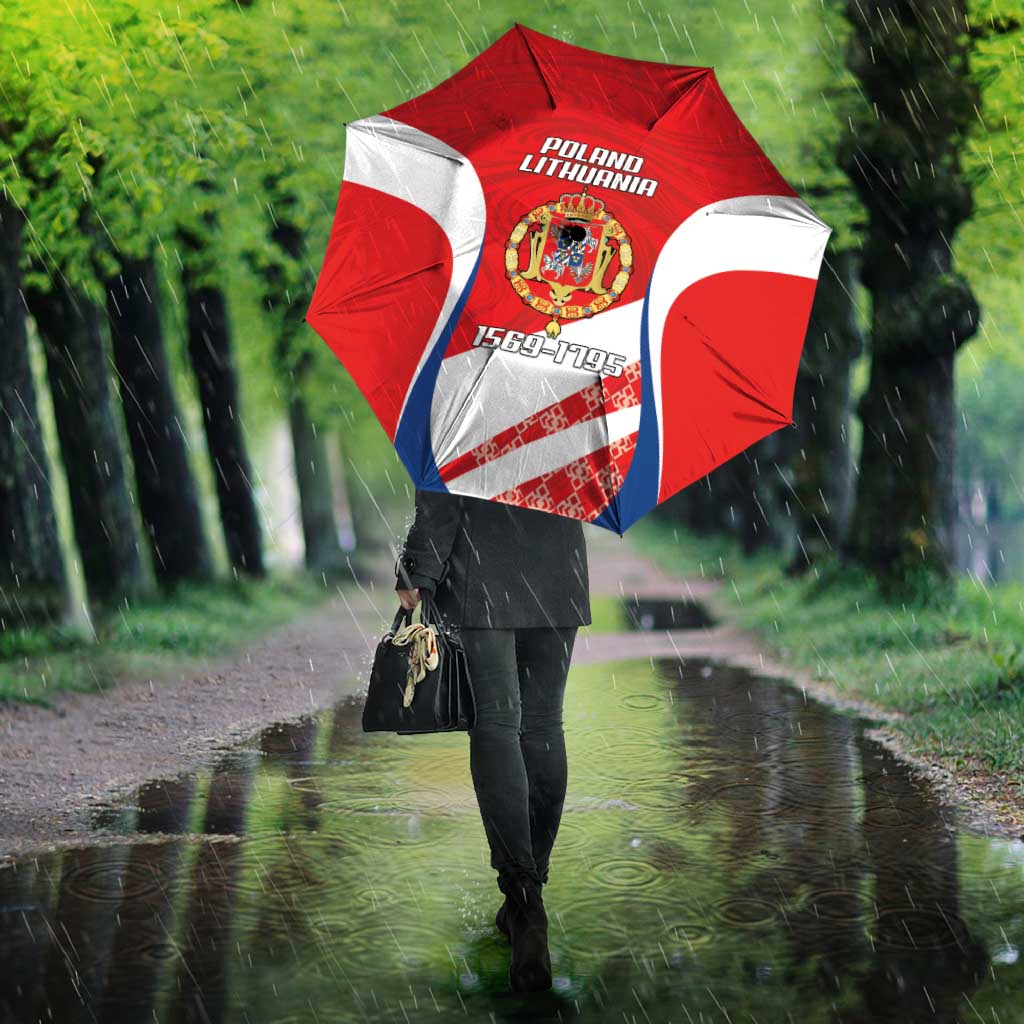 Poland-Lithuania Umbrella Heraldic Eagle and Vytis Historical