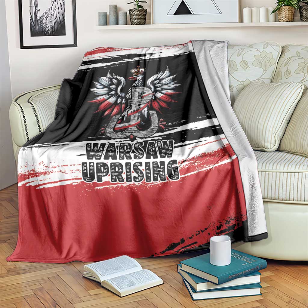 Warsaw Uprising 1944 Blanket Polska Walczy Kotwica