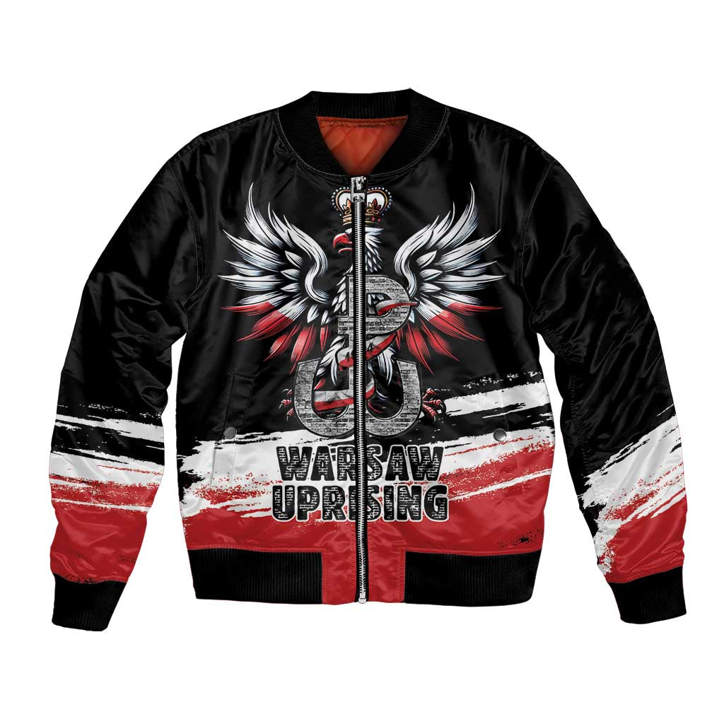Warsaw Uprising 1944 Bomber Jacket Polska Walczy Kotwica