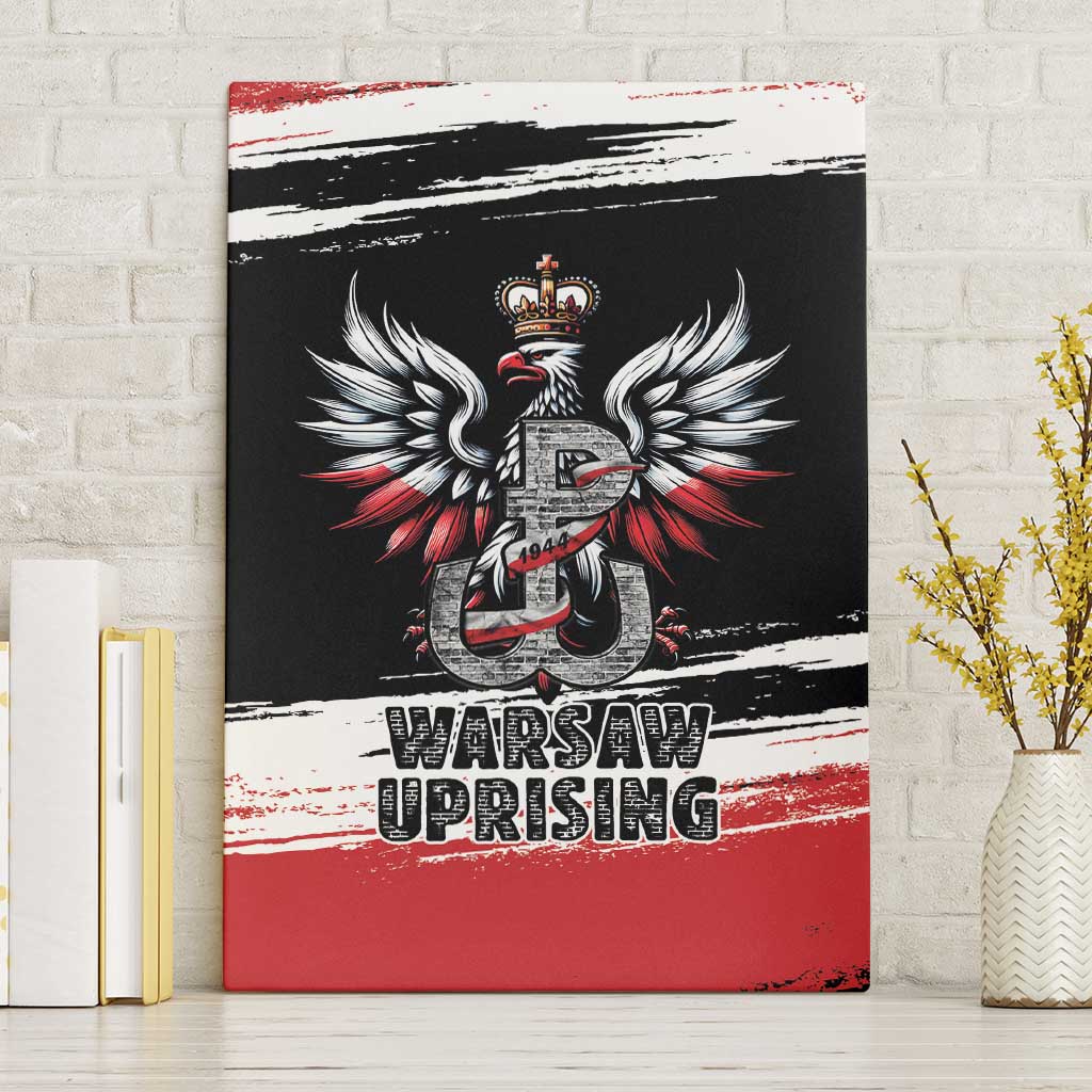 Warsaw Uprising 1944 Canvas Wall Art Polska Walczy Kotwica
