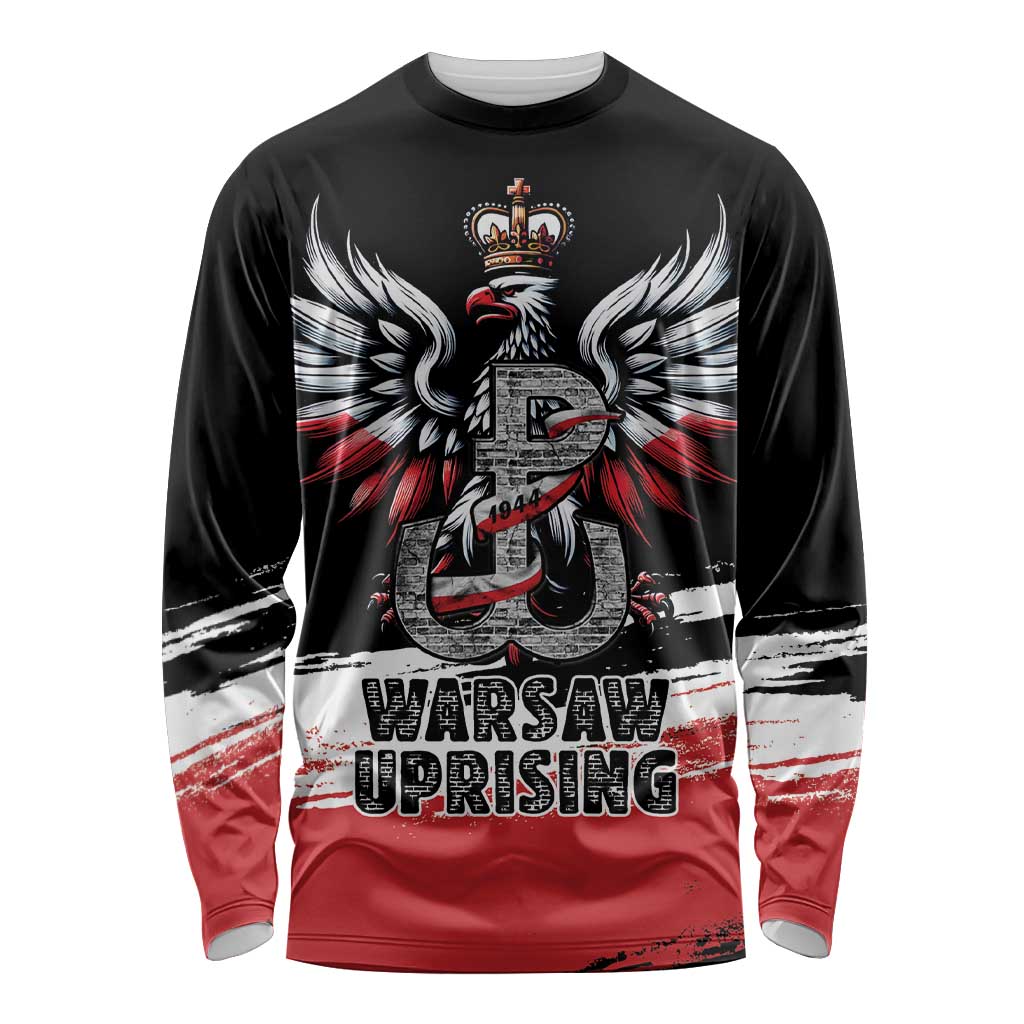 Warsaw Uprising 1944 Long Sleeve Shirt Polska Walczy Kotwica