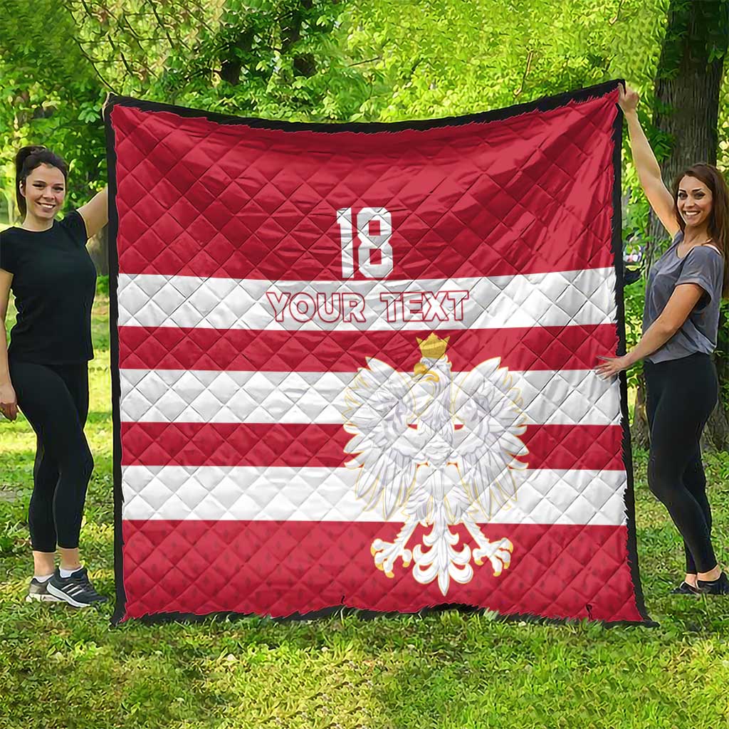 Custom Poland Rugby Quilt Biało-czerwoni Go Champion