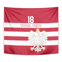 Custom Poland Rugby Tapestry Biało-czerwoni Go Champion