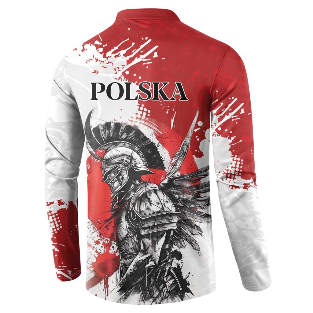 Polish Winged Hussar Button Sweatshirt Grunge Style