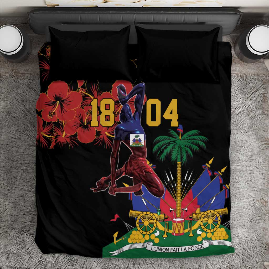 Haiti Negre Marron Bedding Set Libete Egalite Fratenite