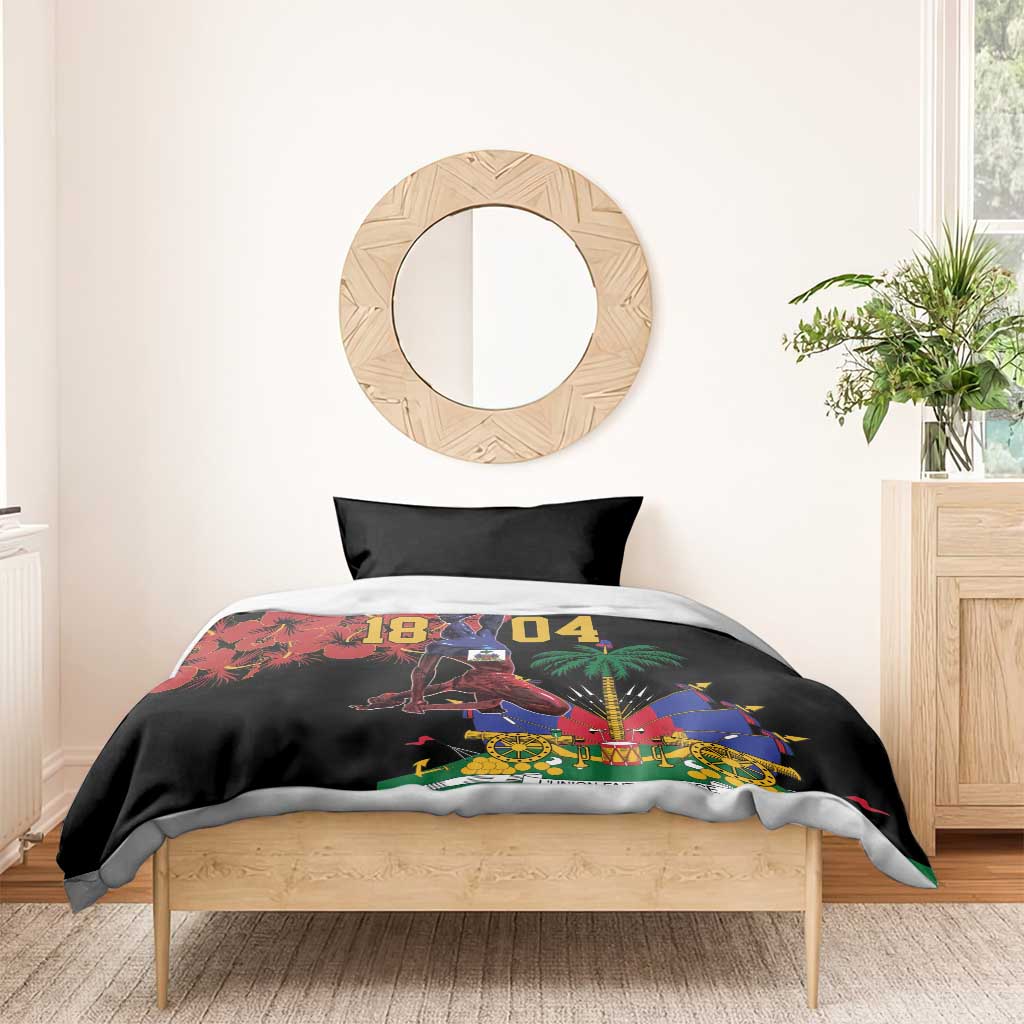 Haiti Negre Marron Bedding Set Libete Egalite Fratenite