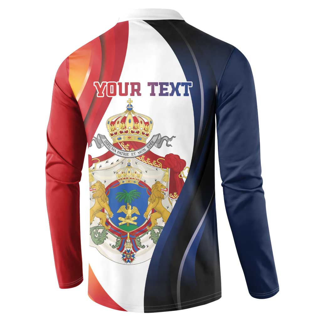 Personalized Second Empire of Haiti 1849-1859 Button Sweatshirt Dieu Ma Patrie Et Mon Epee