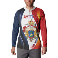 Personalized Second Empire of Haiti 1849-1859 Button Sweatshirt Dieu Ma Patrie Et Mon Epee
