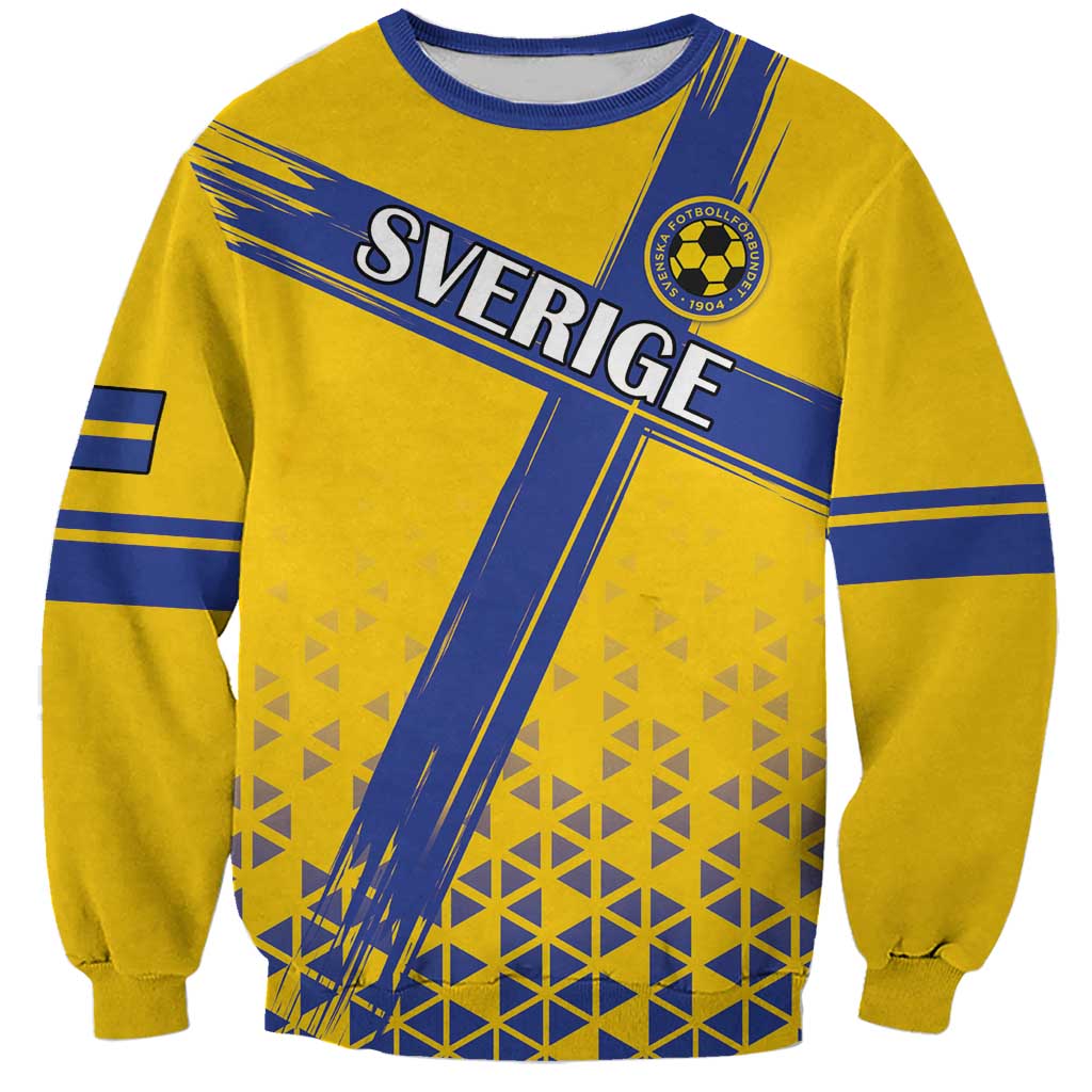 Custom Sweden Football Sweatshirt Sveriges herrlandslag i fotboll