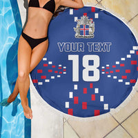 Custom Iceland Football Beach Blanket Go Champion