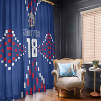 Custom Iceland Football Window Curtain Go Champion